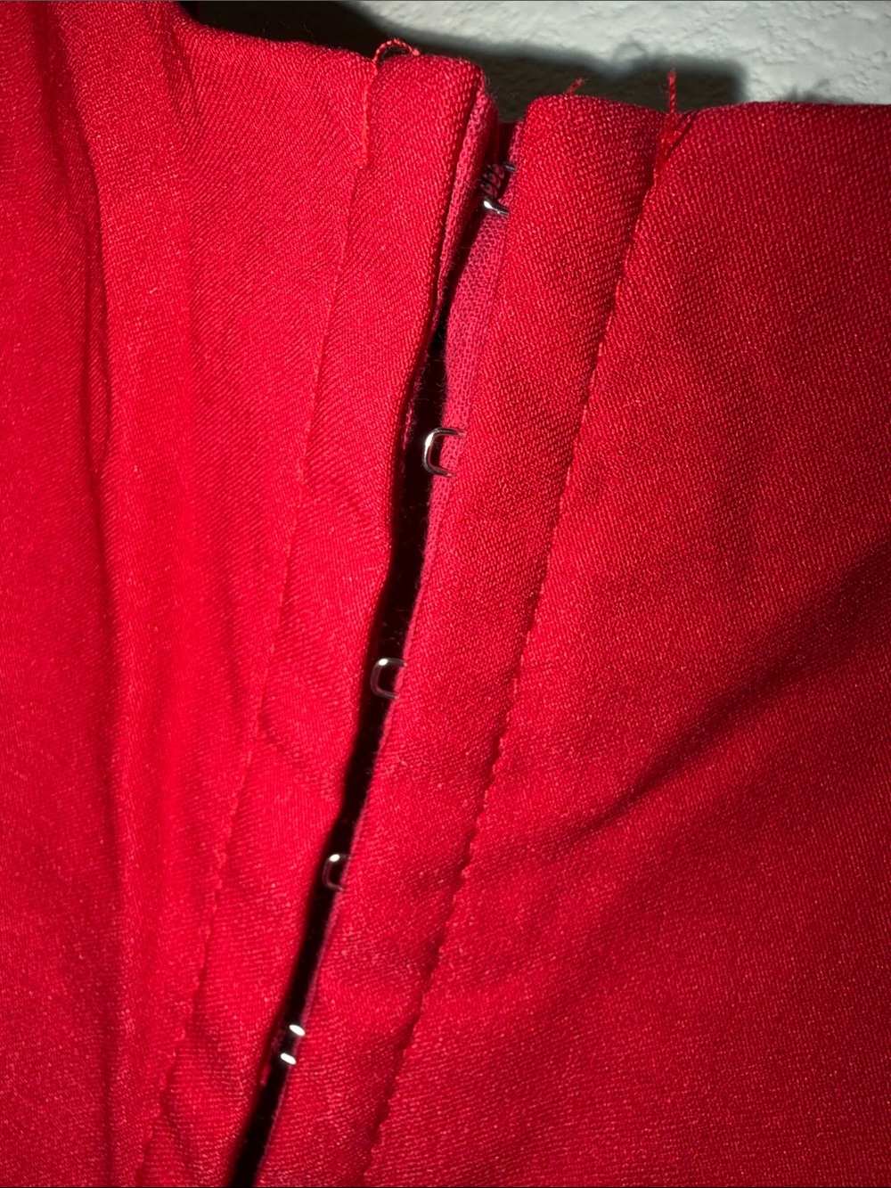 Red corset style Bubble Skirt Dress with Straps.. very stretchy. - Picture 3 of 4